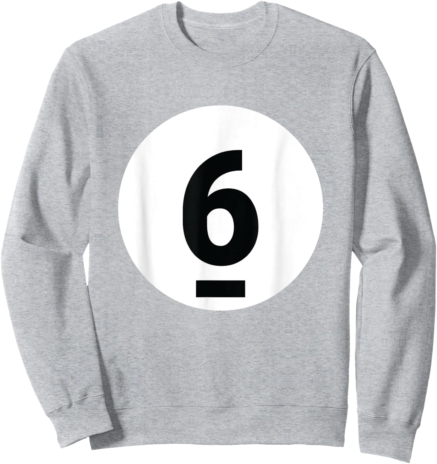 8 Pool Ball 6 Billiards Costume Halloween Group Matching Sweatshirt - Sweatshirt | Ash
