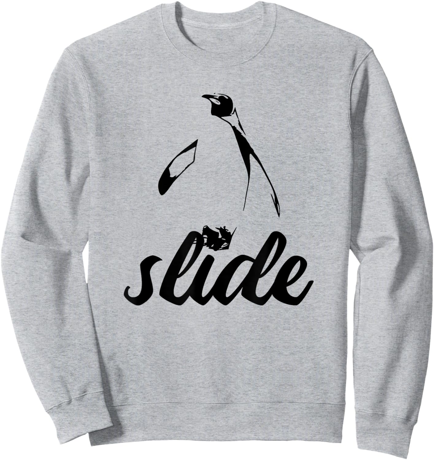 Slide! Penguin Power Animal Sweatshirt - Sweatshirt | Ash