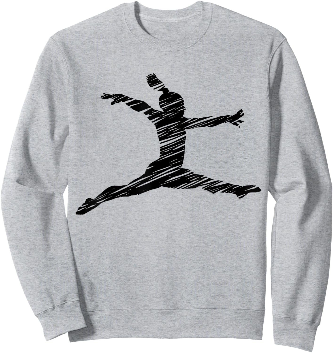 Gift Gymnastics Ladies Retro Gymnastics Motif - Blue, Women's Small Sweatshirt - Sweatshirt | Ash