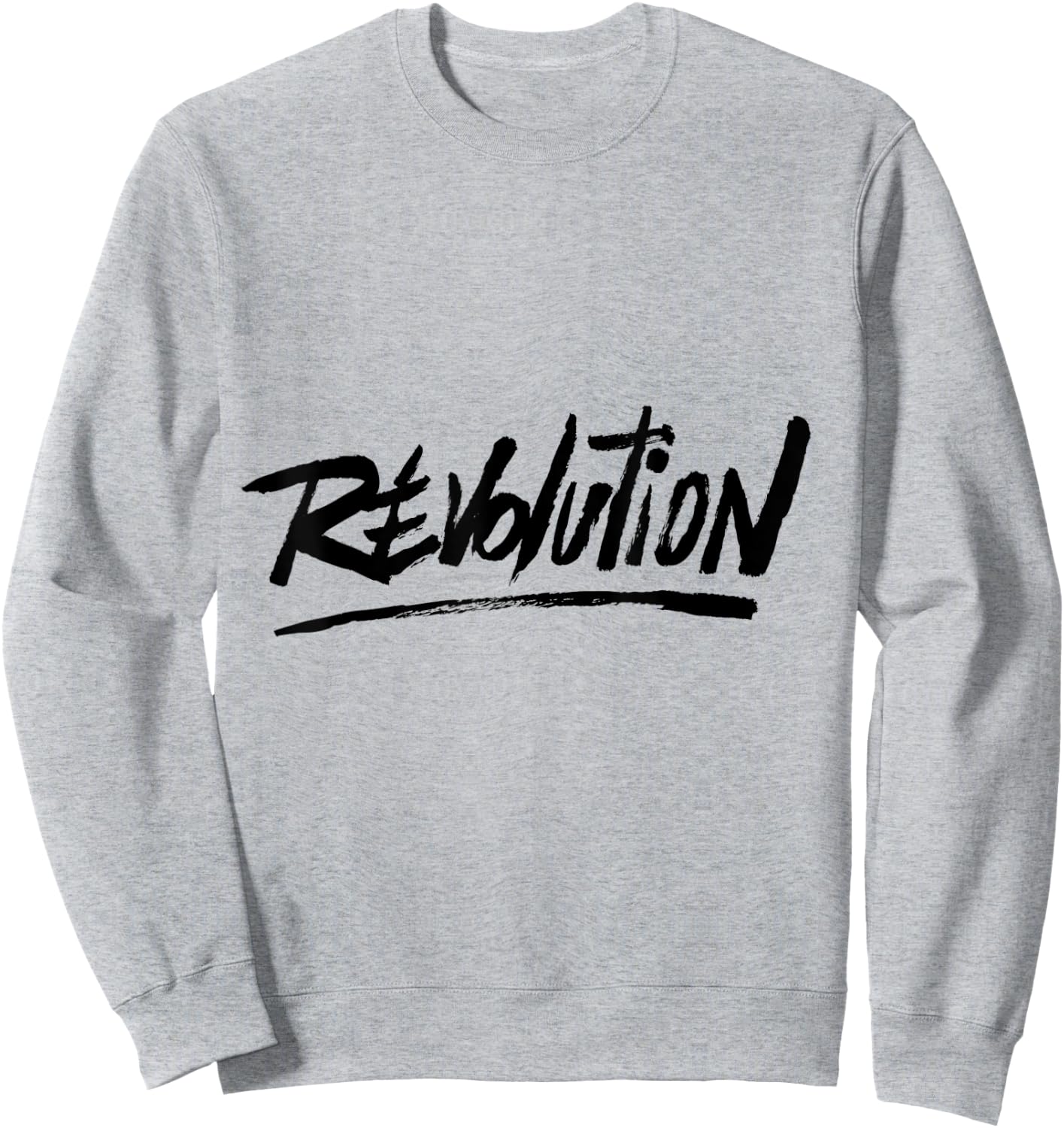 Revolution Word Sweatshirt - Sweatshirt | Ash