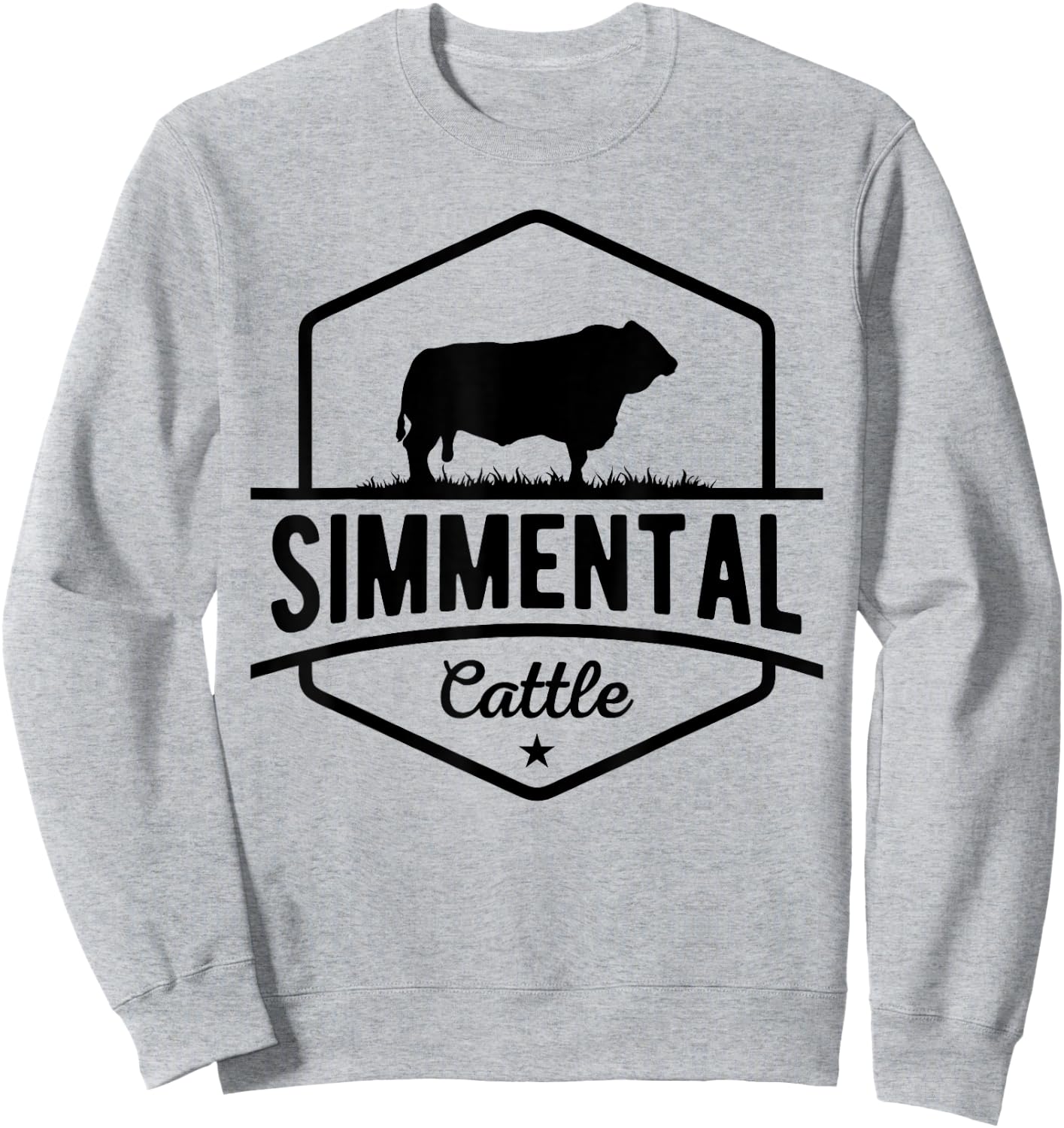 Cow Farmer - Simmental Cattle Sweatshirt - Sweatshirt | Ash
