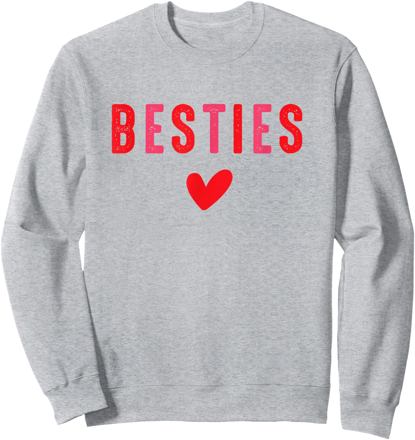 Besties Cute Matching Mother Daughter Friend Valentine's Day Small Sweatshirt - Sweatshirt | Ash