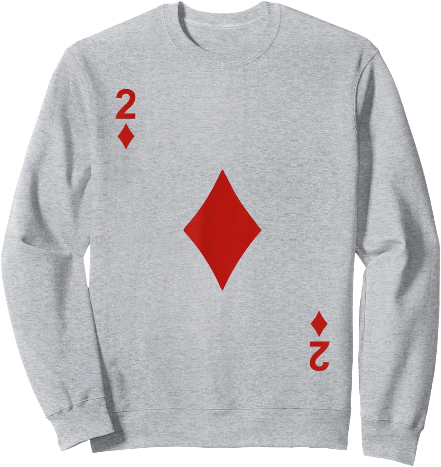 Two of Diamond Blackjack Cards Poker 21 2 shirt Sweatshirt - Sweatshirt | Ash