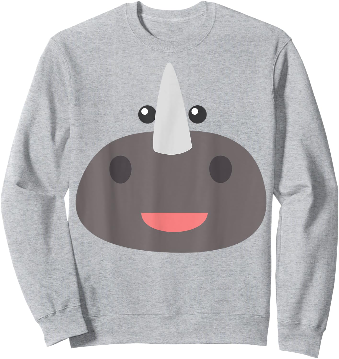 Rhino Halloween Costume DIY Rhinoceros Costume Kids Sweatshirt - Sweatshirt | Ash