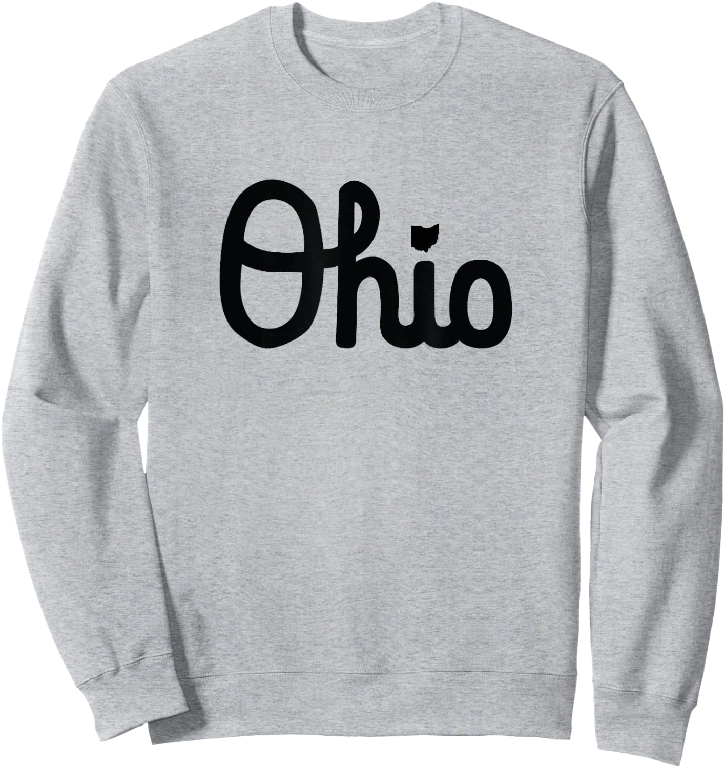 Vintage Script Ohio Dots The I Sweatshirt - Sweatshirt | Ash