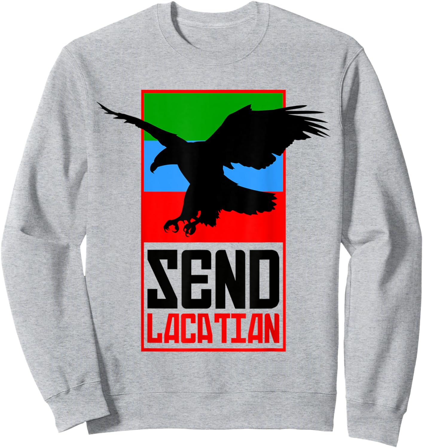 Dagestan Eagle. Dagestan Send Location Sweatshirt - Sweatshirt | Ash