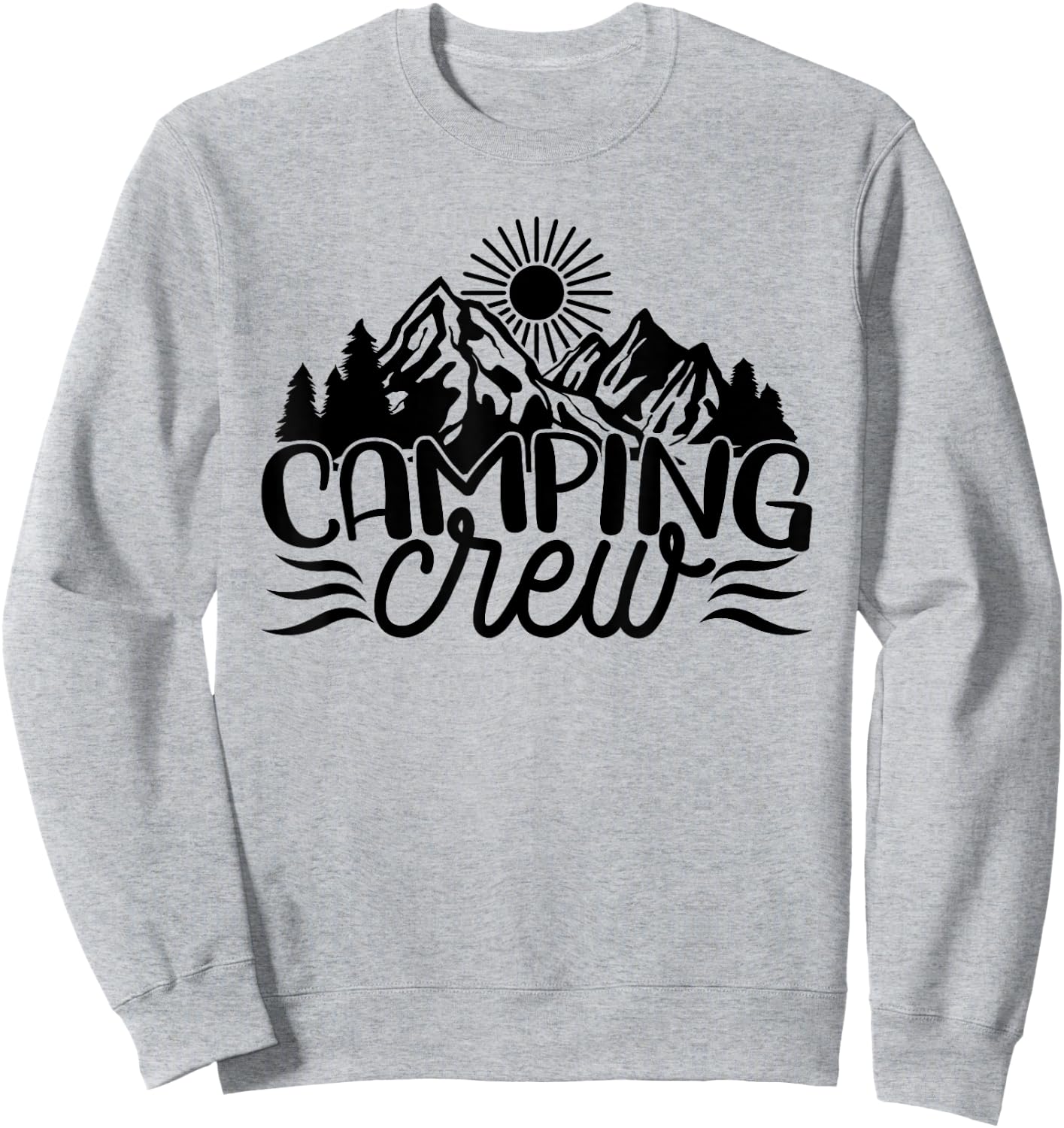 Camping Crew, Matching, Family, Men Women Kids Nature Camper Sweatshirt - Sweatshirt | Ash