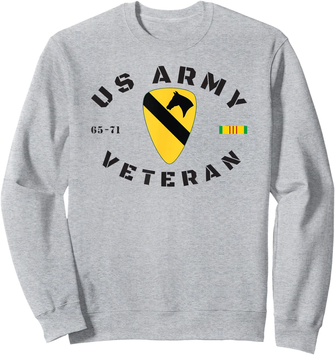 Us Army 1st Cav Vietnam Vet Sweatshirt - Sweatshirt | Ash