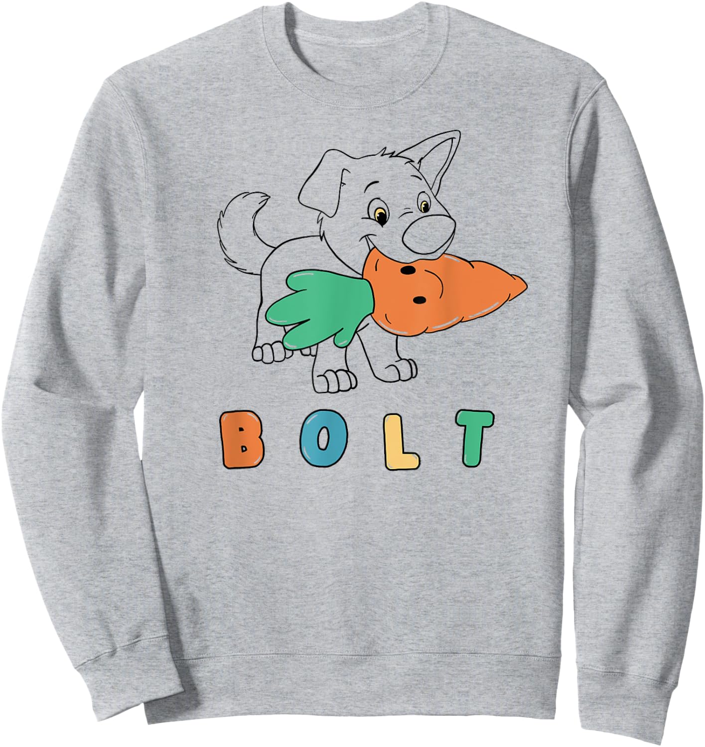 Disney Bolt International Dog Day Carrot Pup Sweatshirt - Sweatshirt | Ash