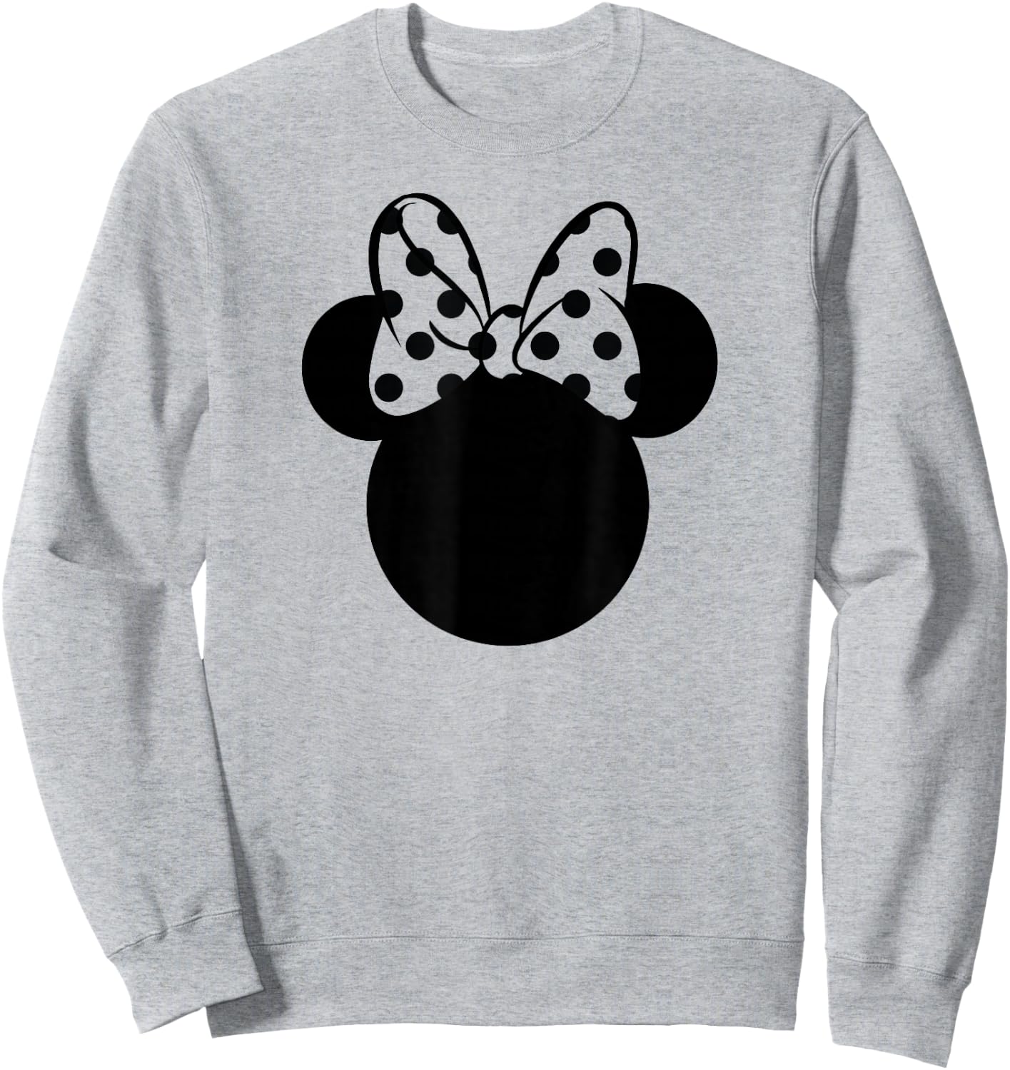 Minnie Mouse - Ear Silhouette Polka Dot Bow Sweatshirt - Sweatshirt | Ash
