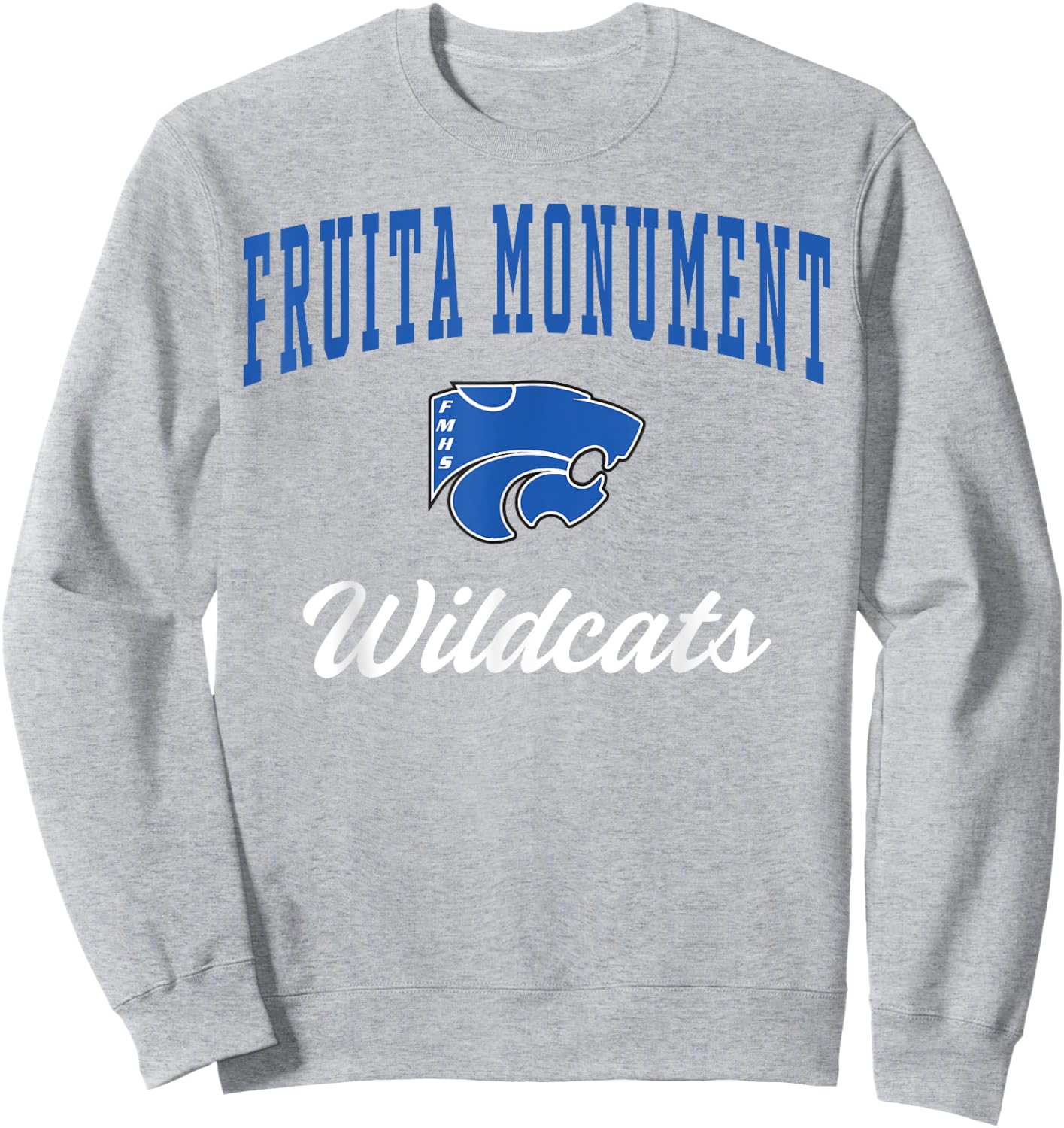Fruita Monument High School Wildcats Sweatshirt - Sweatshirt | Ash