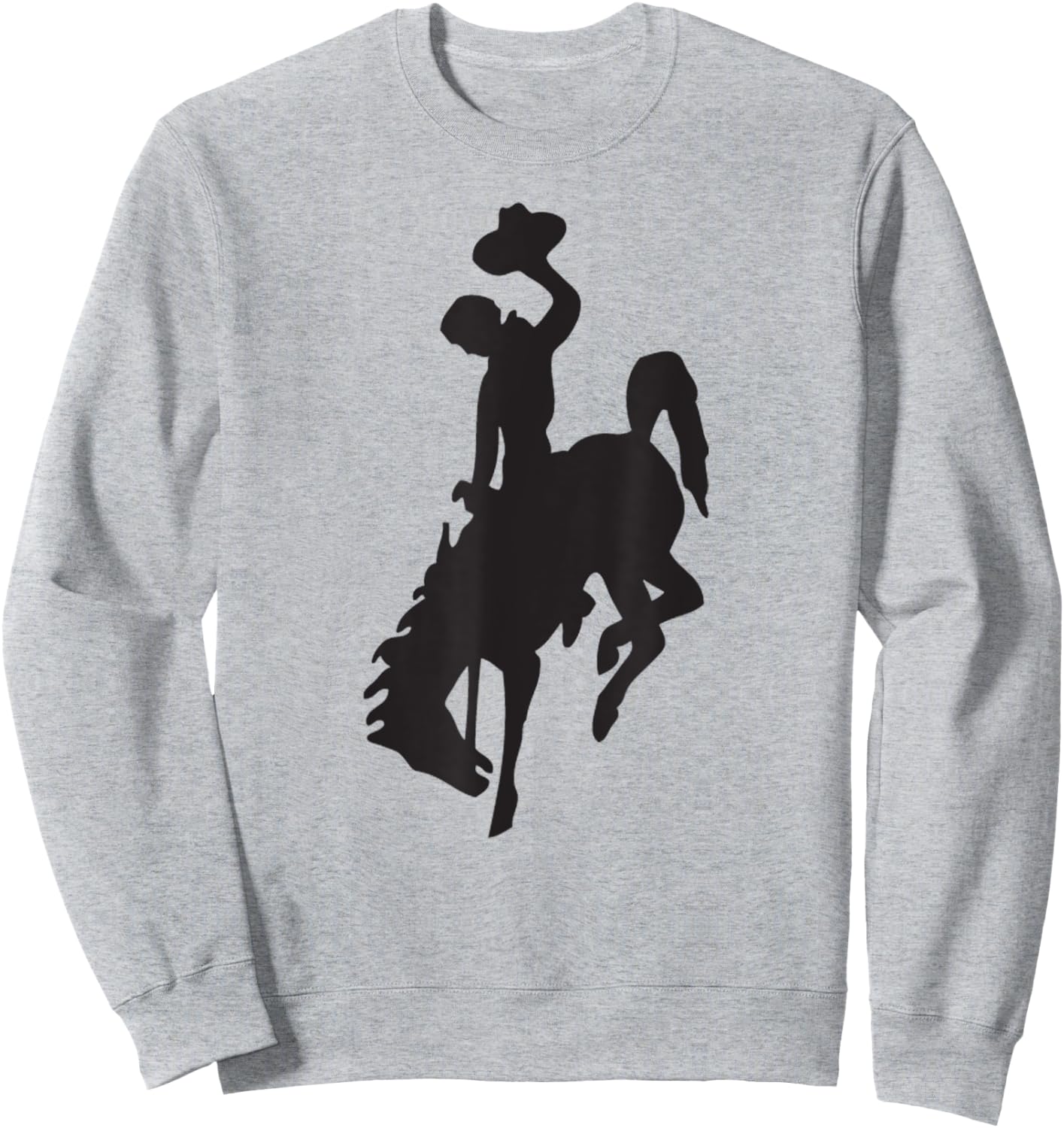 Bucking Bronco Cowboy Horse Gift Sweatshirt - Sweatshirt | Ash
