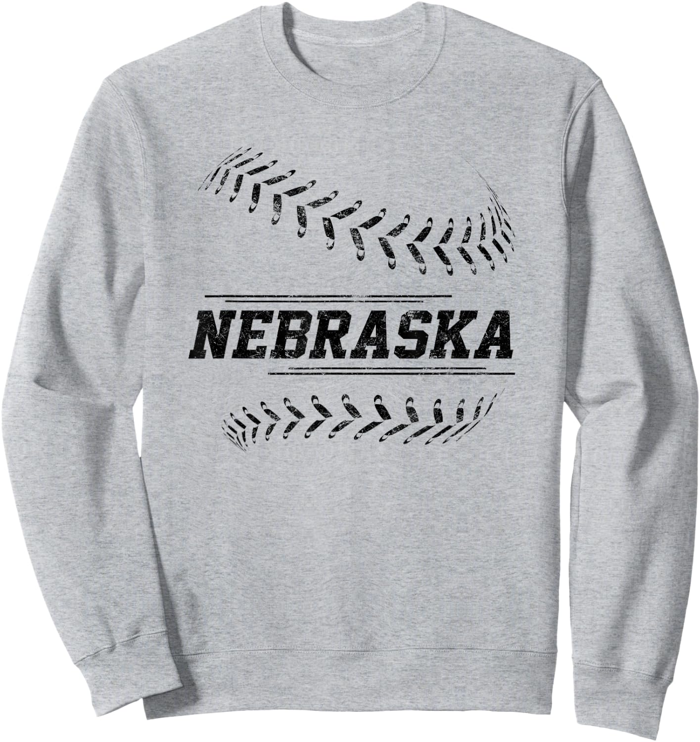 Nebraska Baseball State Pride Team Sport Sweatshirt - Sweatshirt | Ash