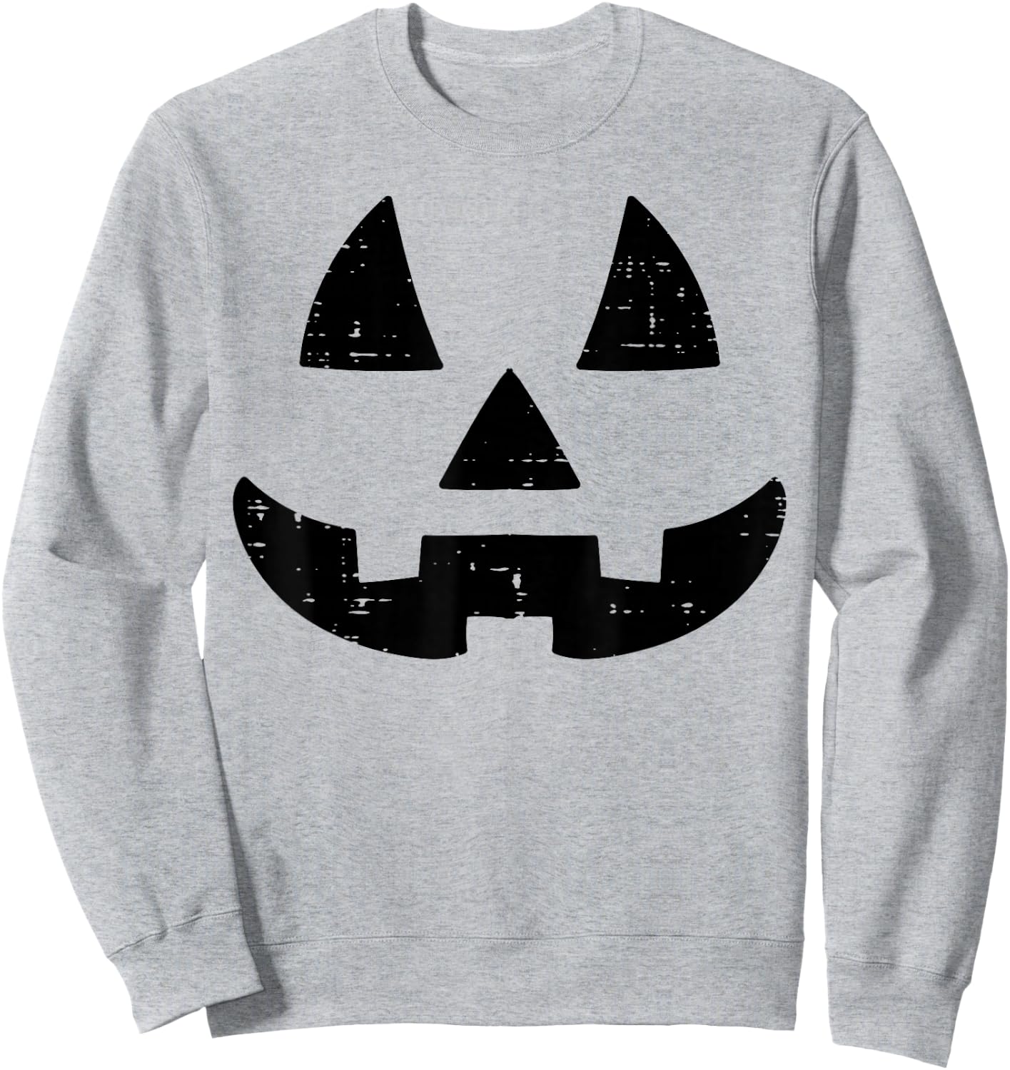 Jack O Lantern Face Cute Halloween Costume Men Women Kids Sweatshirt - Sweatshirt | Ash