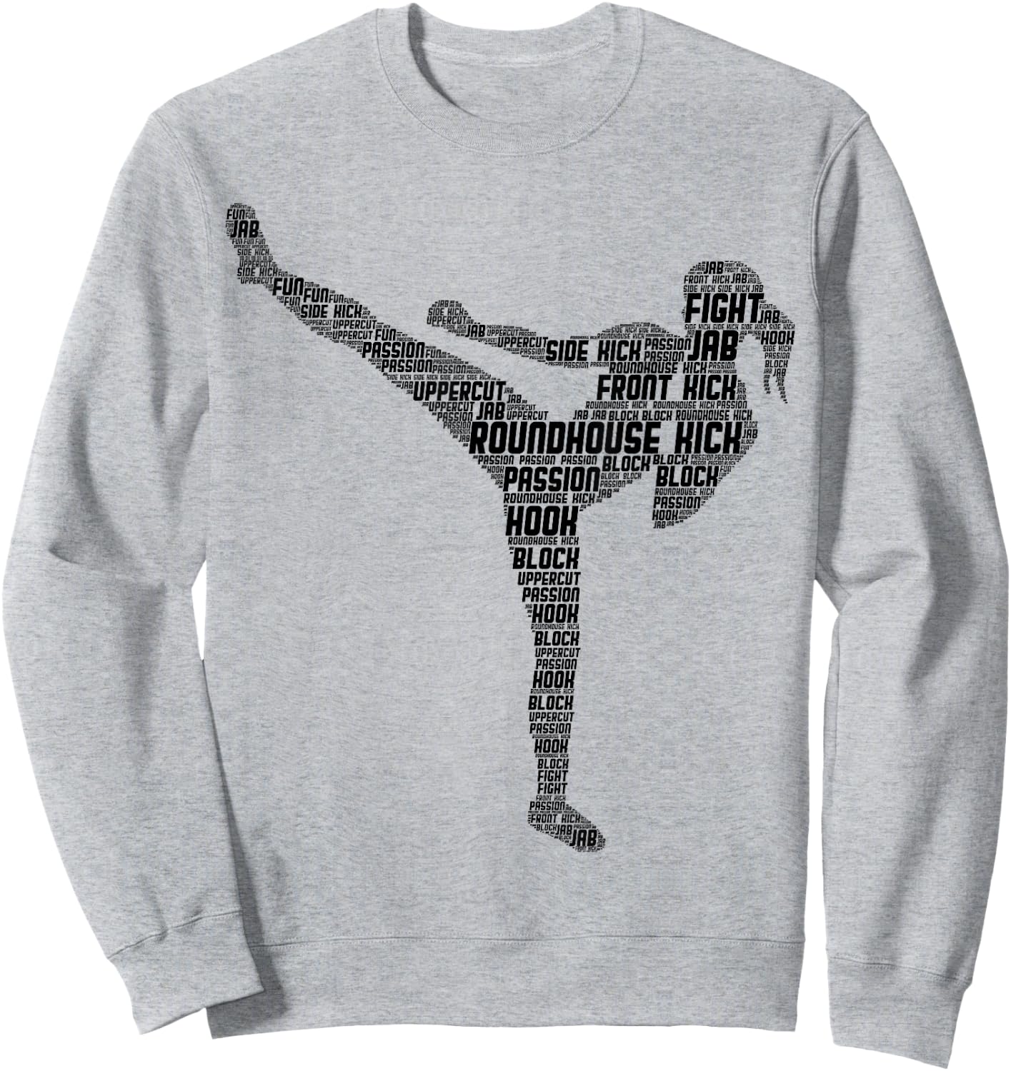 Kickboxing Kickboxer Karate Girls Women Kids Sweatshirt - Sweatshirt | Ash