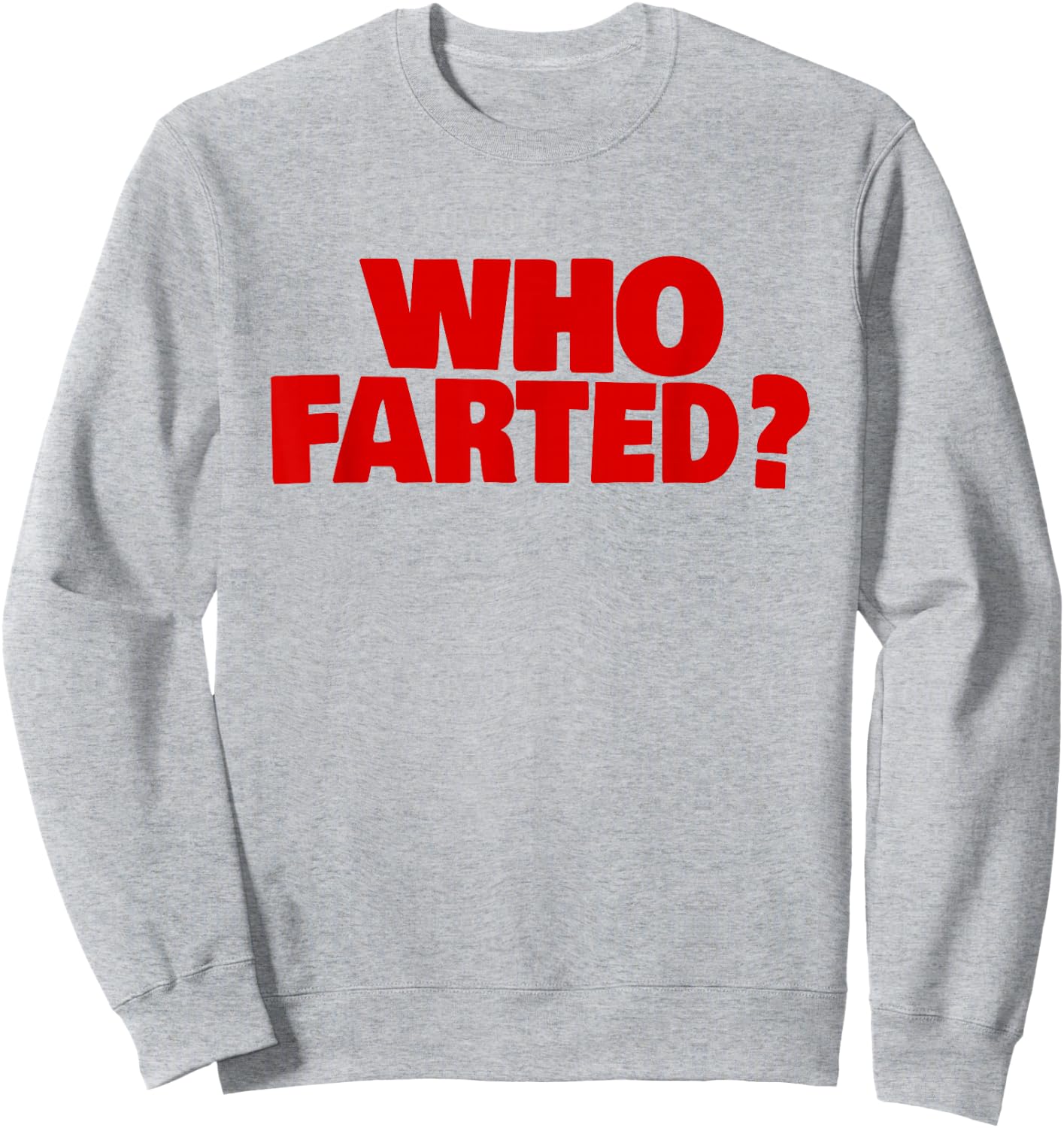 WHO Farted? Sweatshirt - Sweatshirt | Ash
