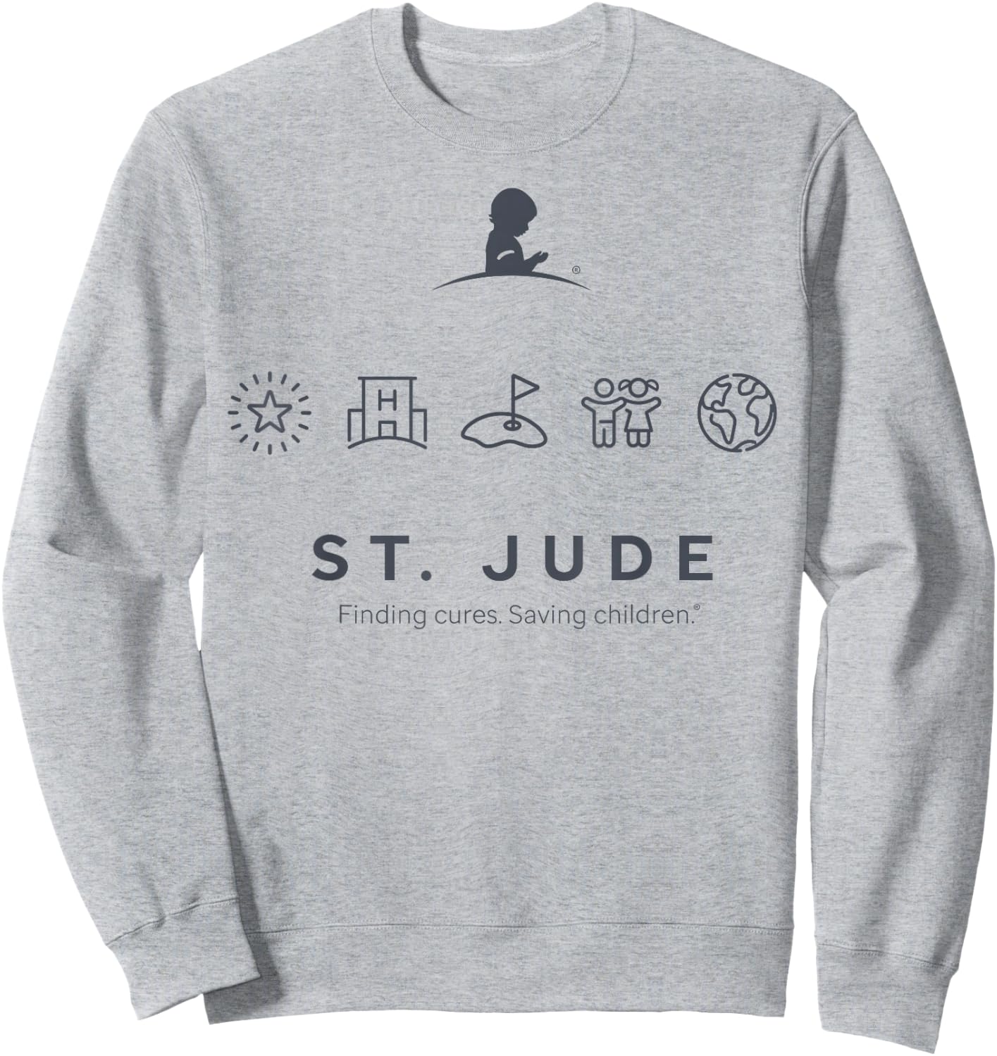 St. Jude Golf Icon Sweatshirt - Sweatshirt | Ash