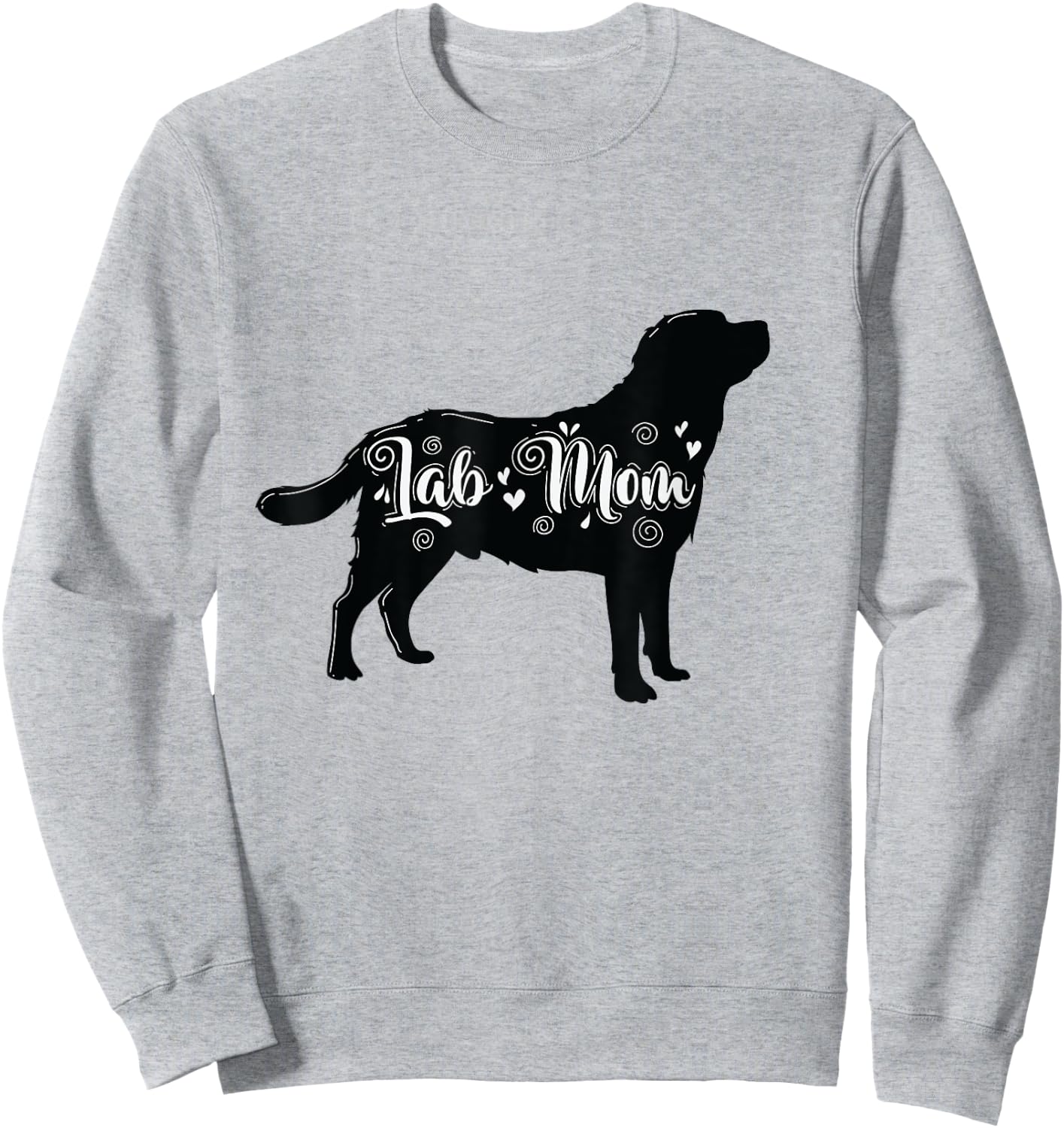 Lab Mom Labrador Dog Men Women Sweatshirt - Sweatshirt | Ash