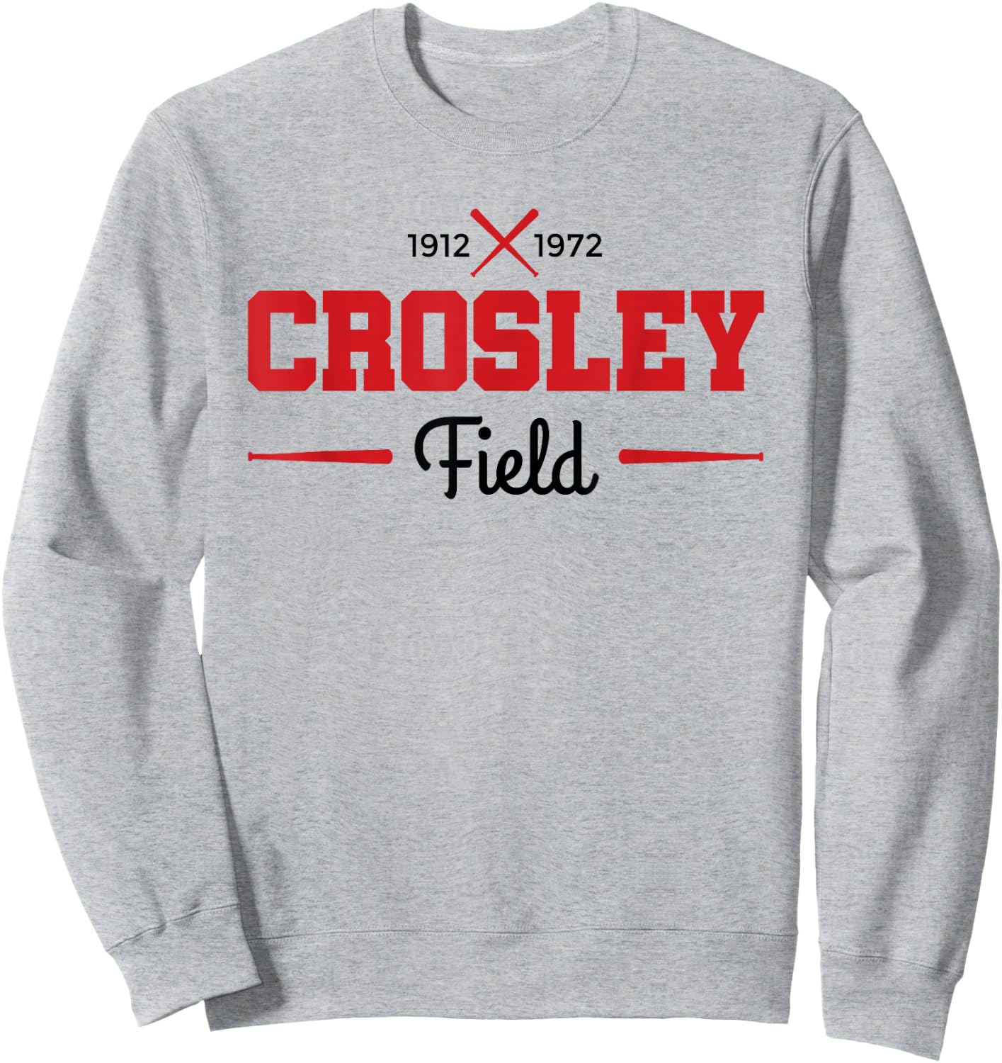 Crosley Field Shirt Retro Cincinnati Baseball Sweatshirt - Sweatshirt | Ash