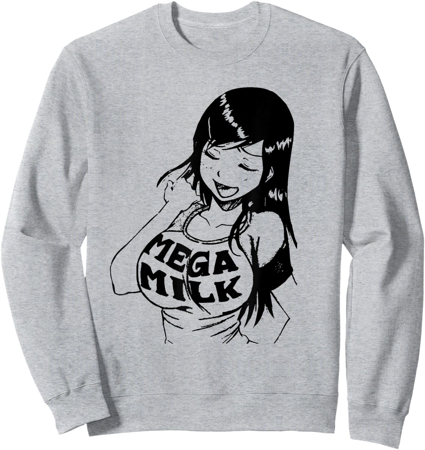 Mega Milk - Titty Monster Sweatshirt - Sweatshirt | Ash