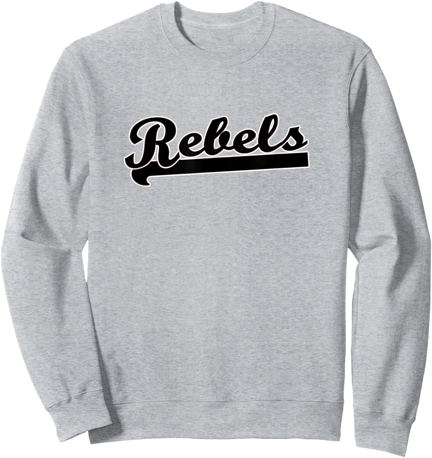 REBELS Soccer Flag Football Baseball Basketball T-Ball Team Sweatshirt - Sweatshirt | Ash
