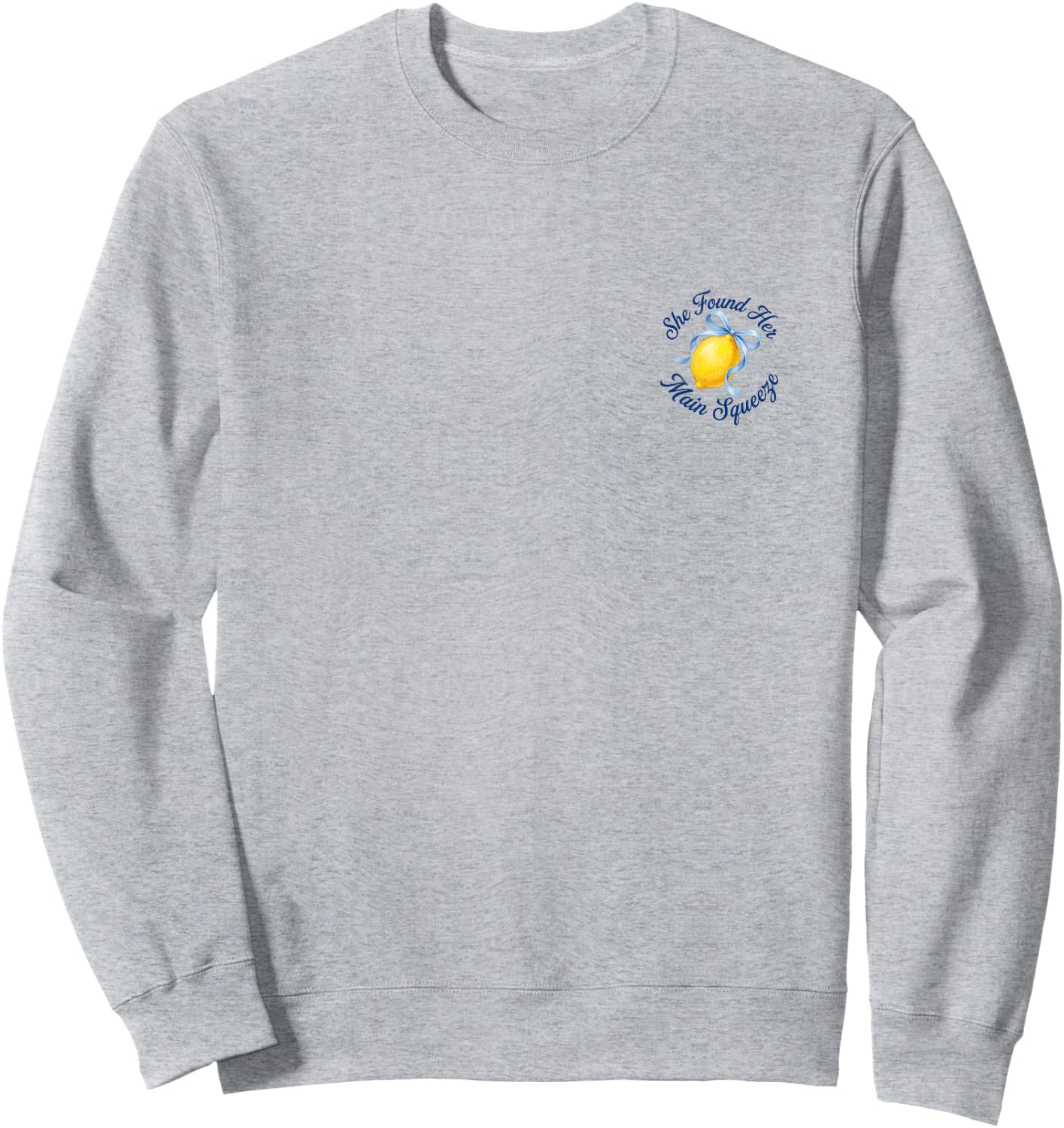 She Found Her Main Squeeze Lemon Bridal Shower Bride Sweatshirt - Sweatshirt | Ash