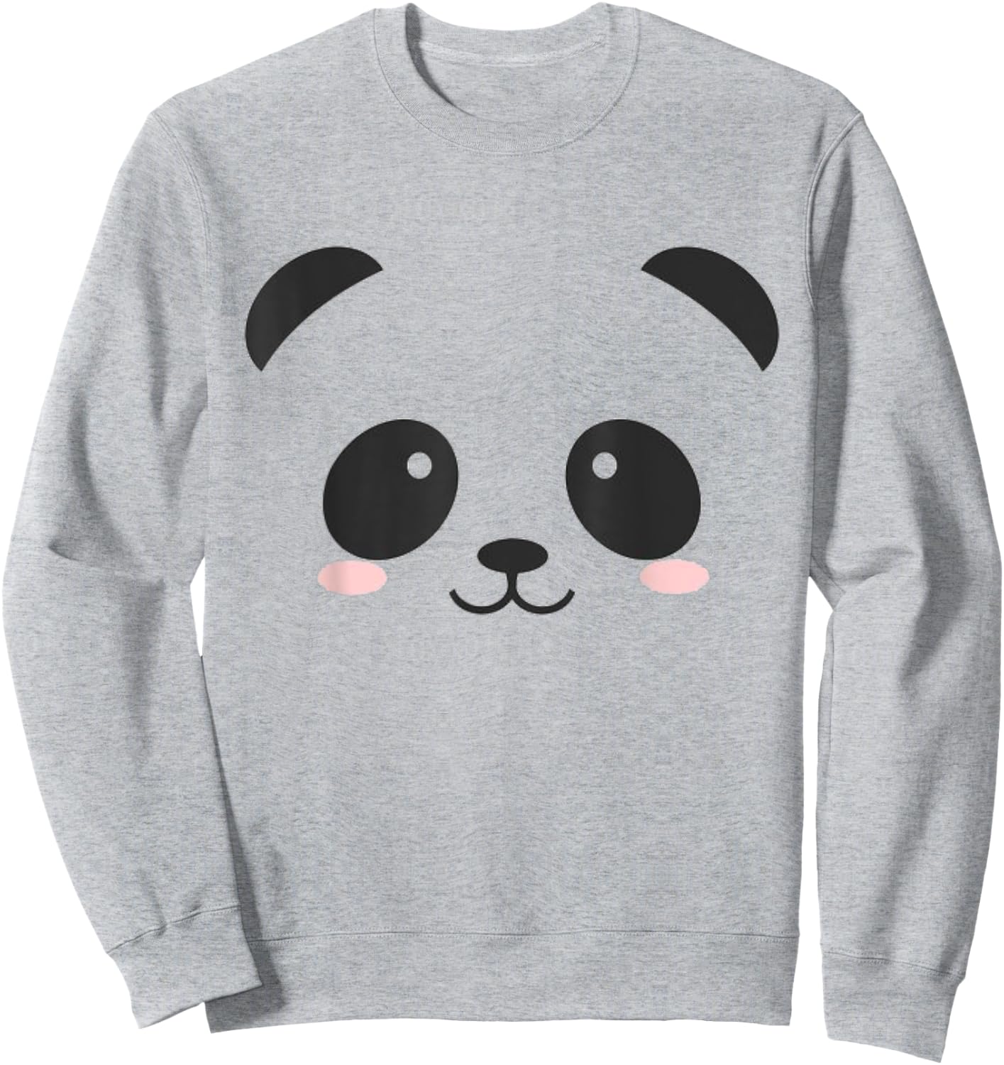 Cute Halloween Panda Bear Face Costume Kids Gift Sweatshirt - Sweatshirt | Ash