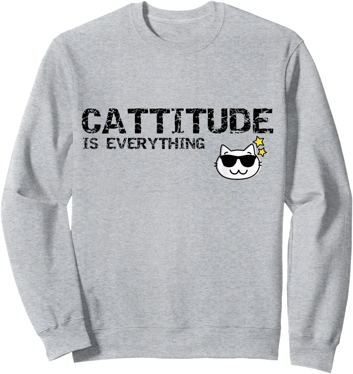 Cat Lover Attitude - Cattitude , Women, Kids Sweatshirt - Sweatshirt | Ash