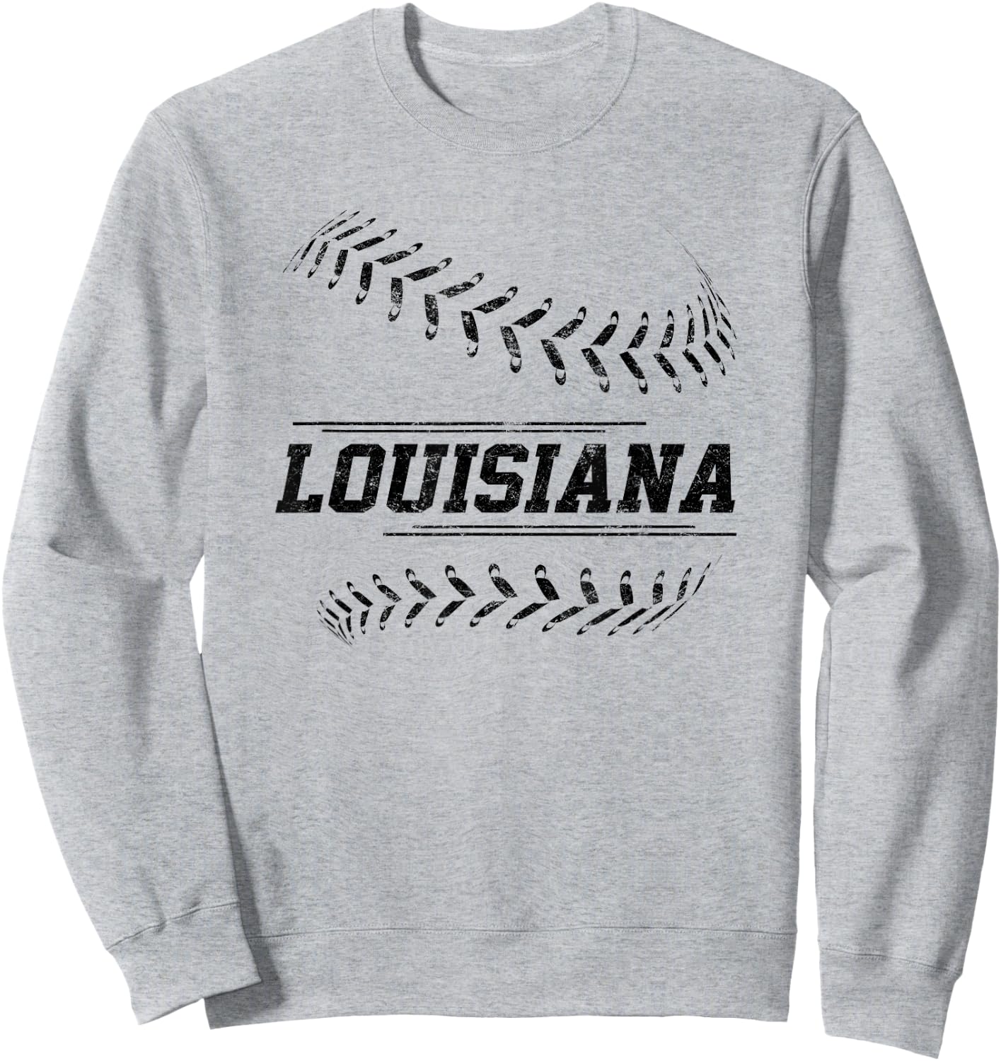 Louisiana Baseball State Pride Team Sport Sweatshirt - Sweatshirt | Ash