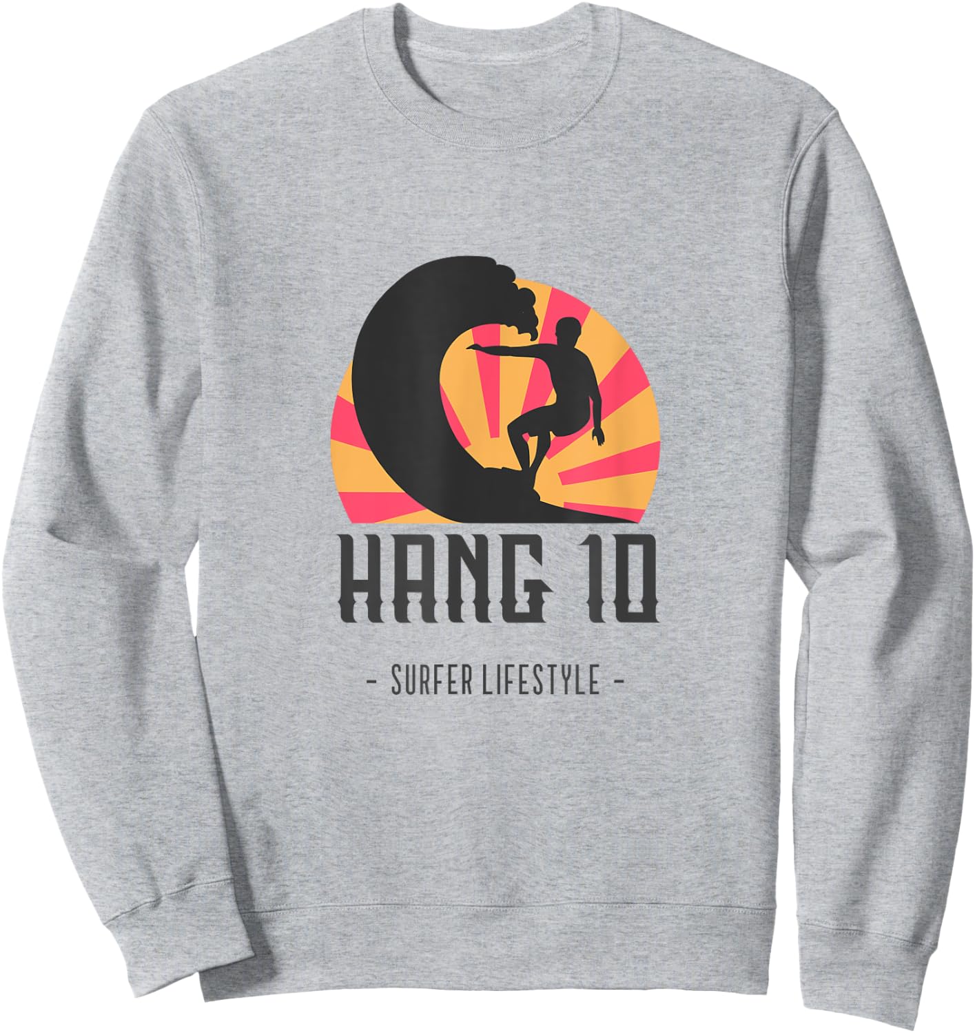 Hang 10 Sweatshirt - Sweatshirt | Ash