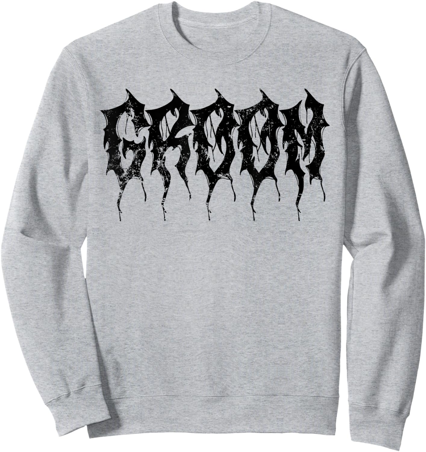 Groom, But In DeathMetal Font, Heavy Music Wedding Day Sweatshirt - Sweatshirt | Ash