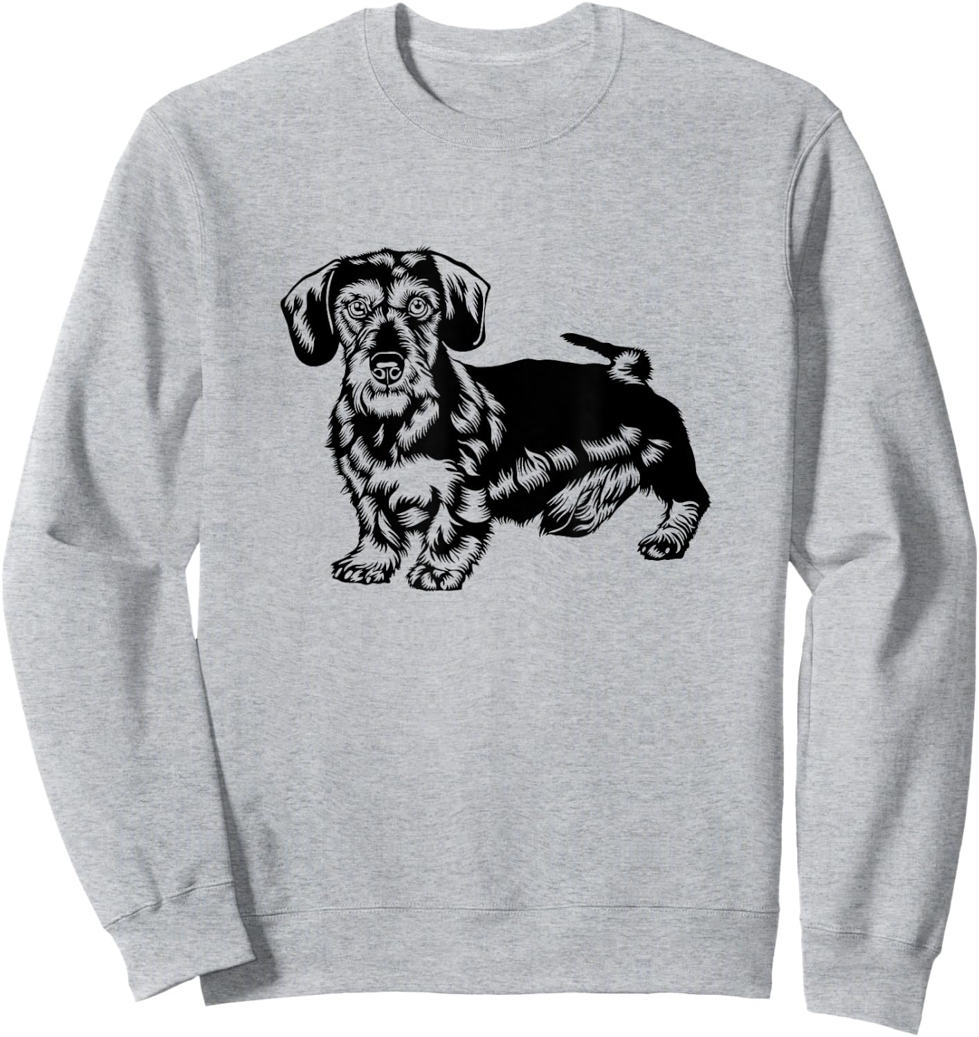 Wire-haired dachshund dog dog owner men women children Sweatshirt - Sweatshirt | Ash