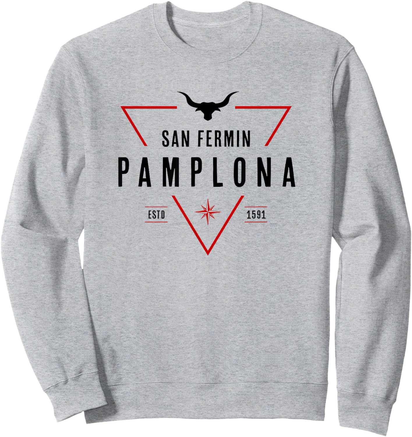 Pamplona Shirt | Running of the Bulls | San Fermin Sweatshirt - Sweatshirt | Ash