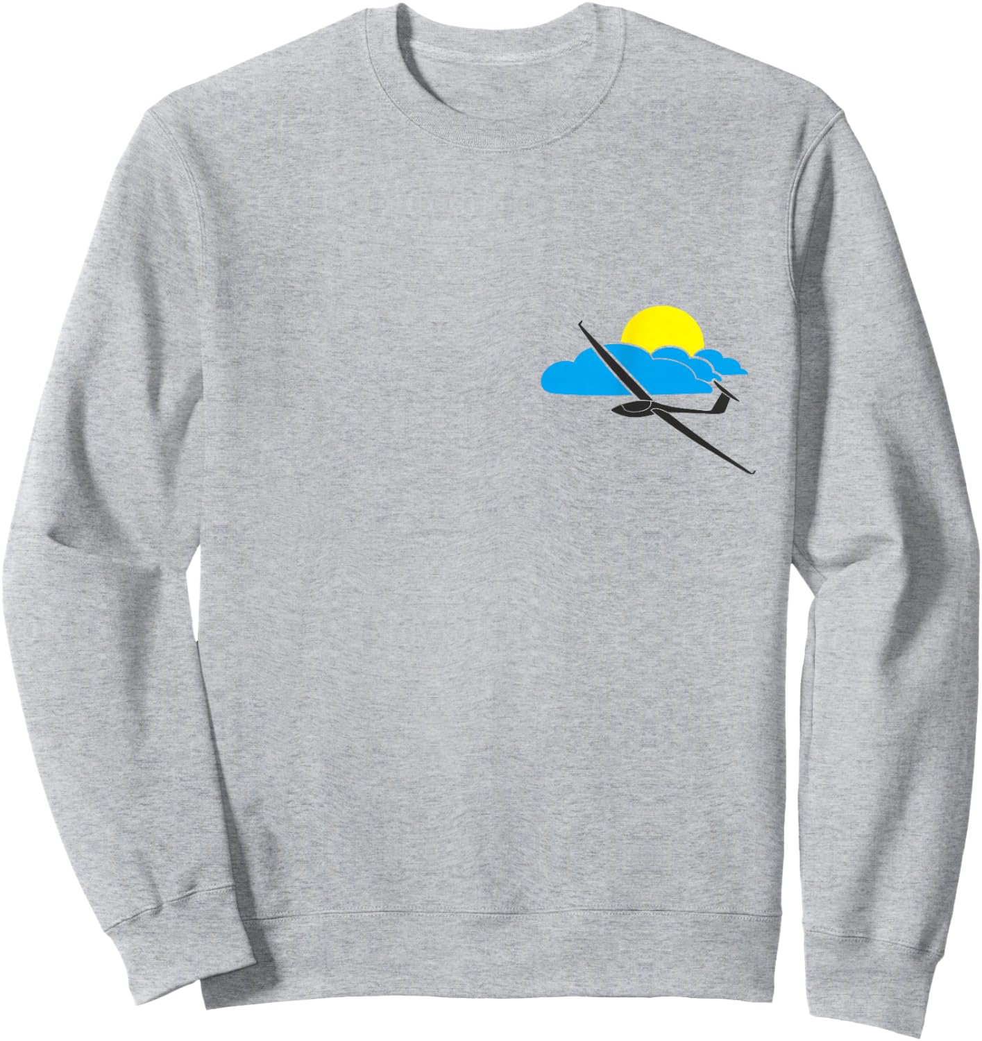 Gliding Glider Pilot Soar Soaring Thermals Sailplane T Shirt Sweatshirt - Sweatshirt | Ash