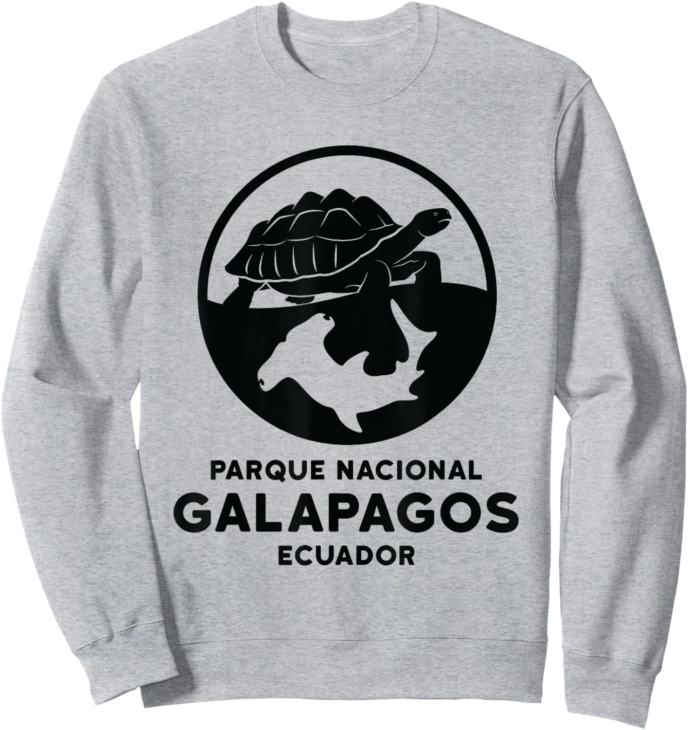 Turtle Hammerhead Shark Galapagos National Park Sweatshirt - Sweatshirt | Ash