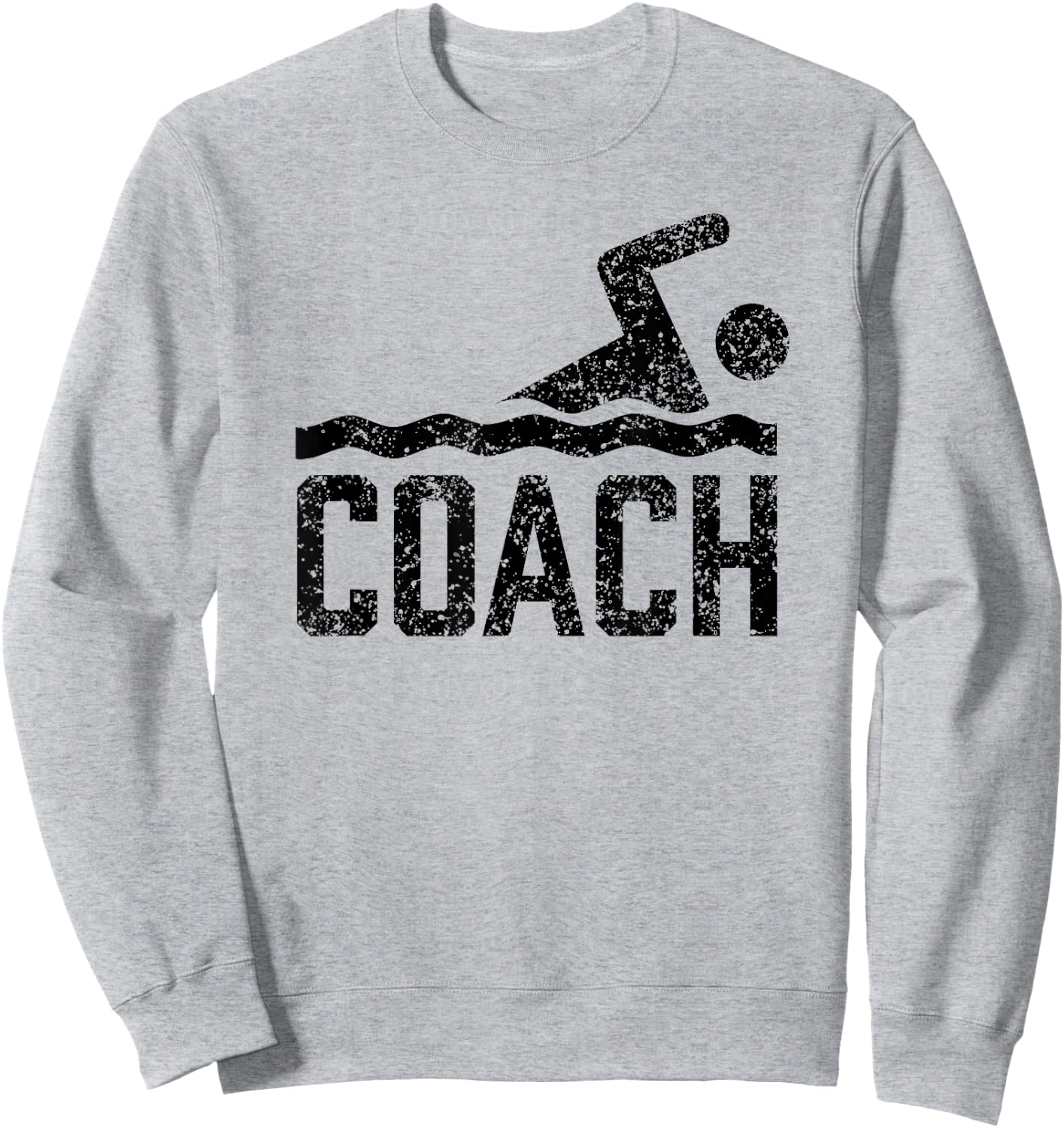 Swimming Coach Trainer Instructor Swimmer Sweatshirt - Sweatshirt | Ash