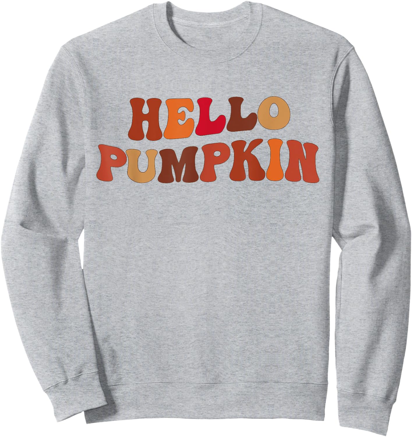 Happy Fall Hello Pumpkin Retro Fall Autumn Vibes Sweatshirt - Sweatshirt | Ash