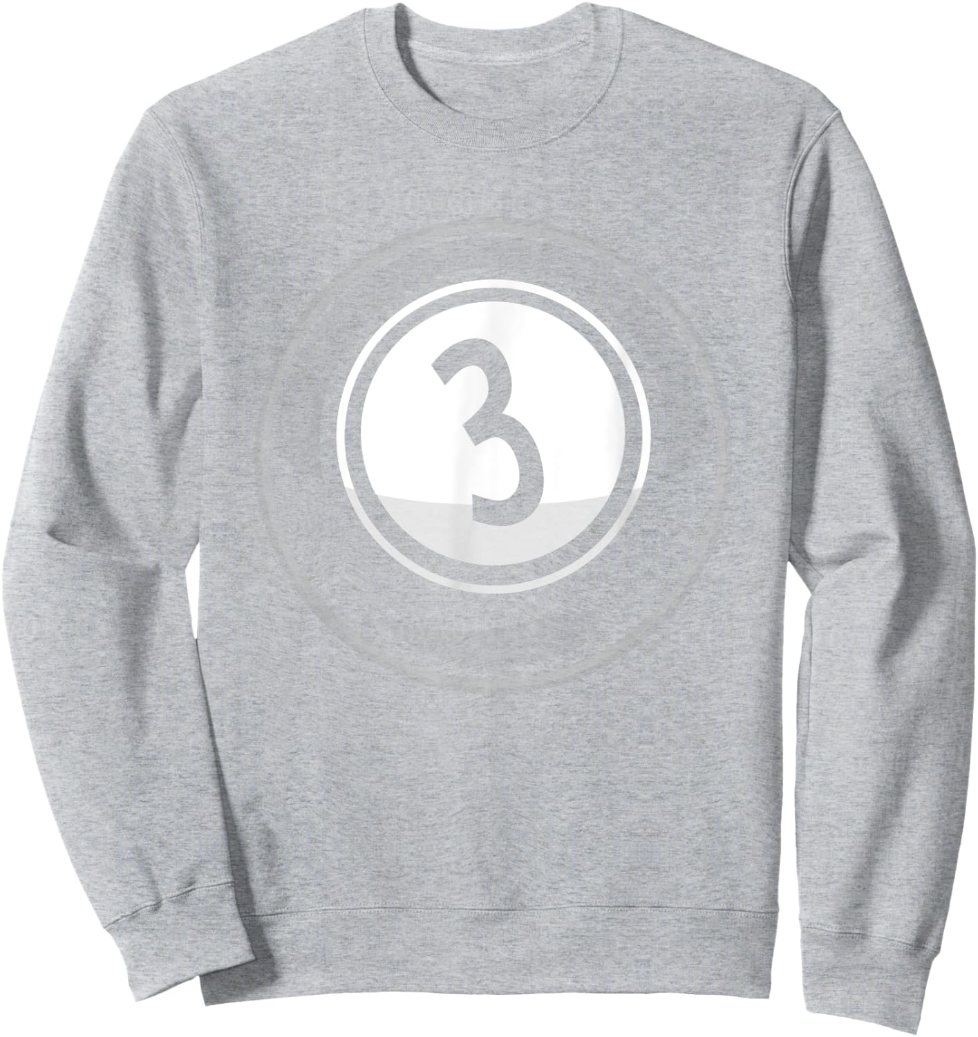 Matching Halloween Costume Set Billiard Balls 3 Ball Sweatshirt - Sweatshirt | Ash