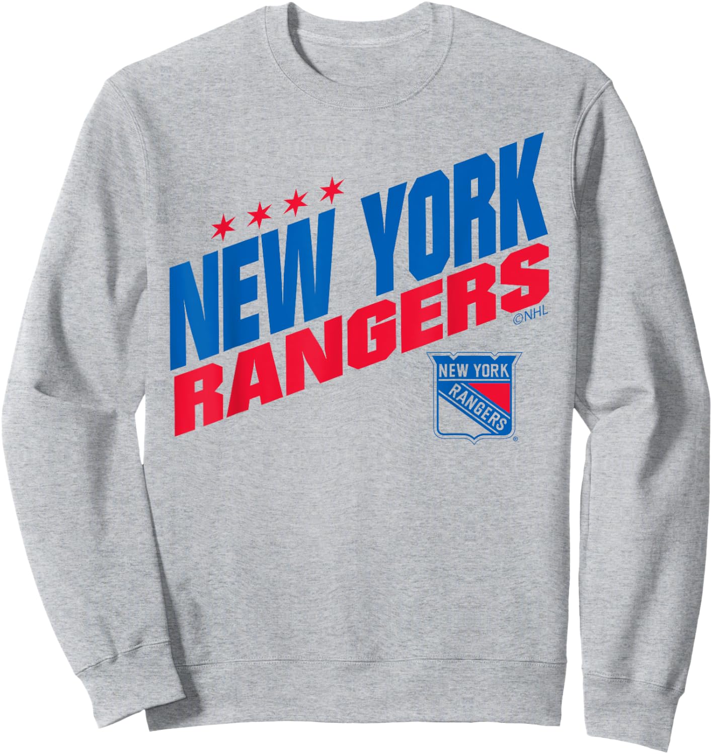 New York Rangers Fuel White Officially Licensed Sweatshirt - Sweatshirt | Ash
