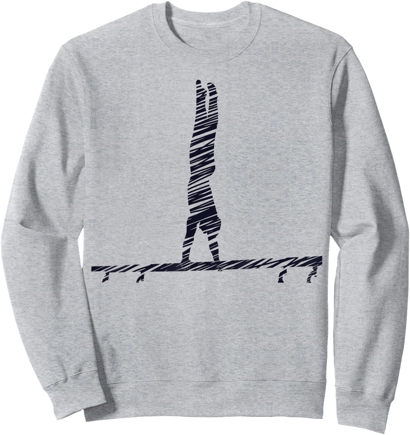Gymnastics Fan Vintage Design Sweatshirt - Sweatshirt | Ash