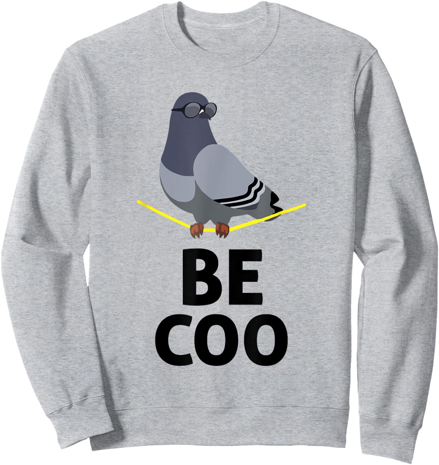 Be Coo | Bird Lovers Funny Cool Pigeon T Shirt Sweatshirt - Sweatshirt | Ash
