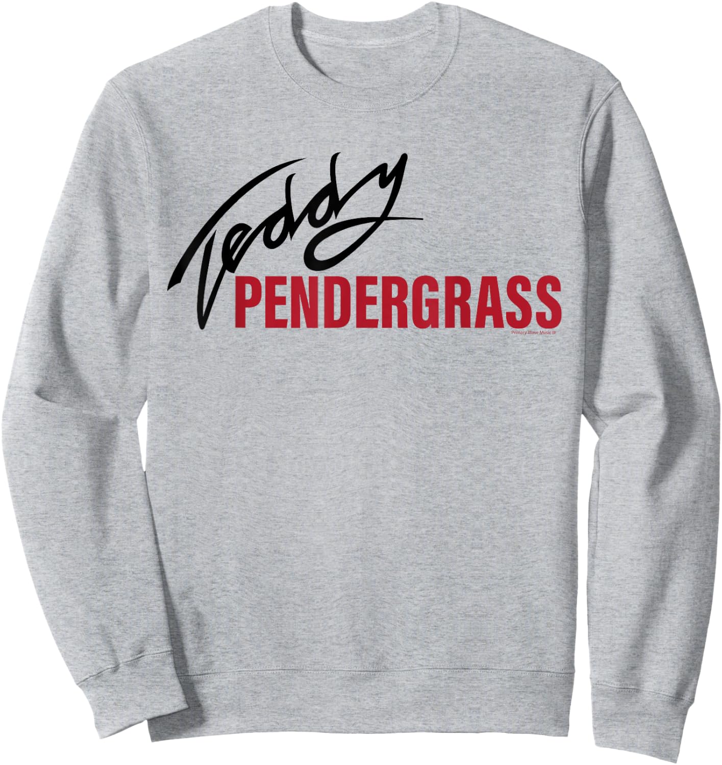 Official Teddy Pendergrass Signature Red on Black Sweatshirt - Sweatshirt | Ash