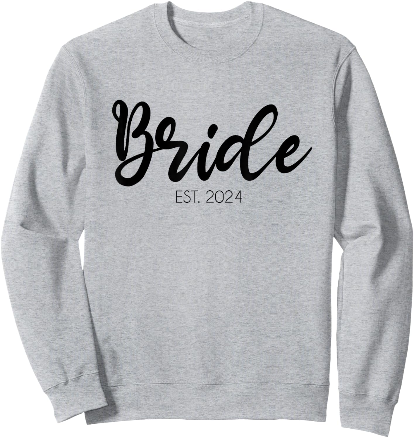 Wedding Matching Gifts Bride Est. 2024 Bridal Gift Sweatshirt - Sweatshirt | Ash