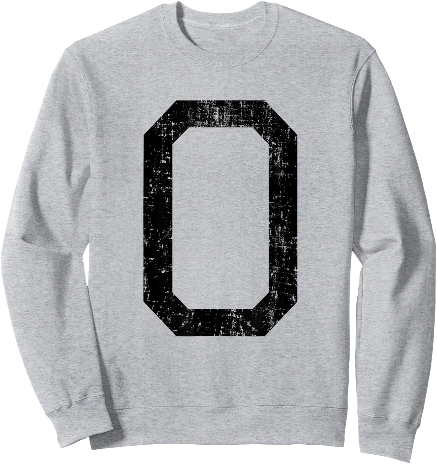 Letter O Capital Alphabet Initial School College Varsity Sweatshirt - Sweatshirt | Ash