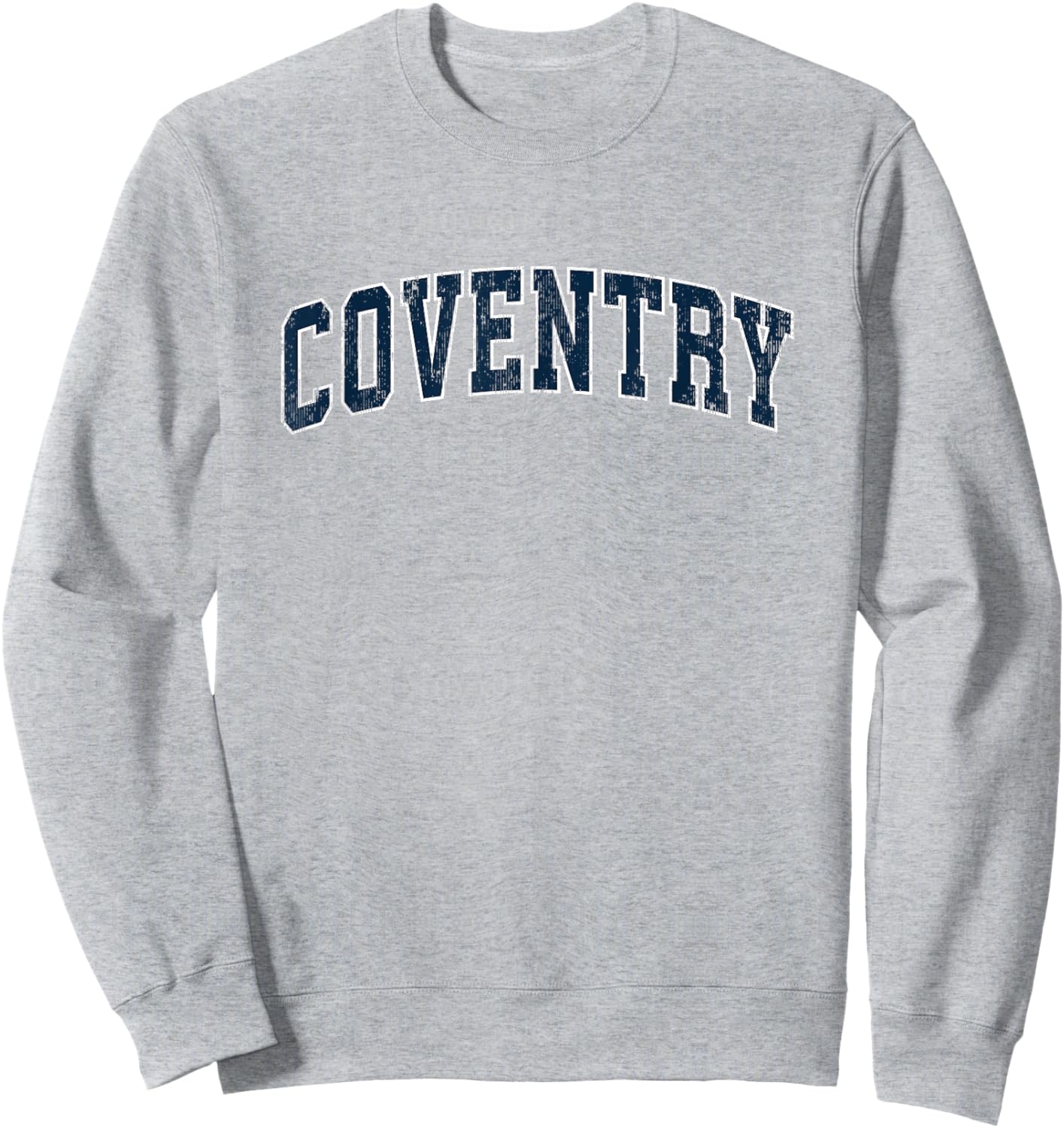Coventry Connecticut CT Vintage Sports Design Navy Design Sweatshirt - Sweatshirt | Ash