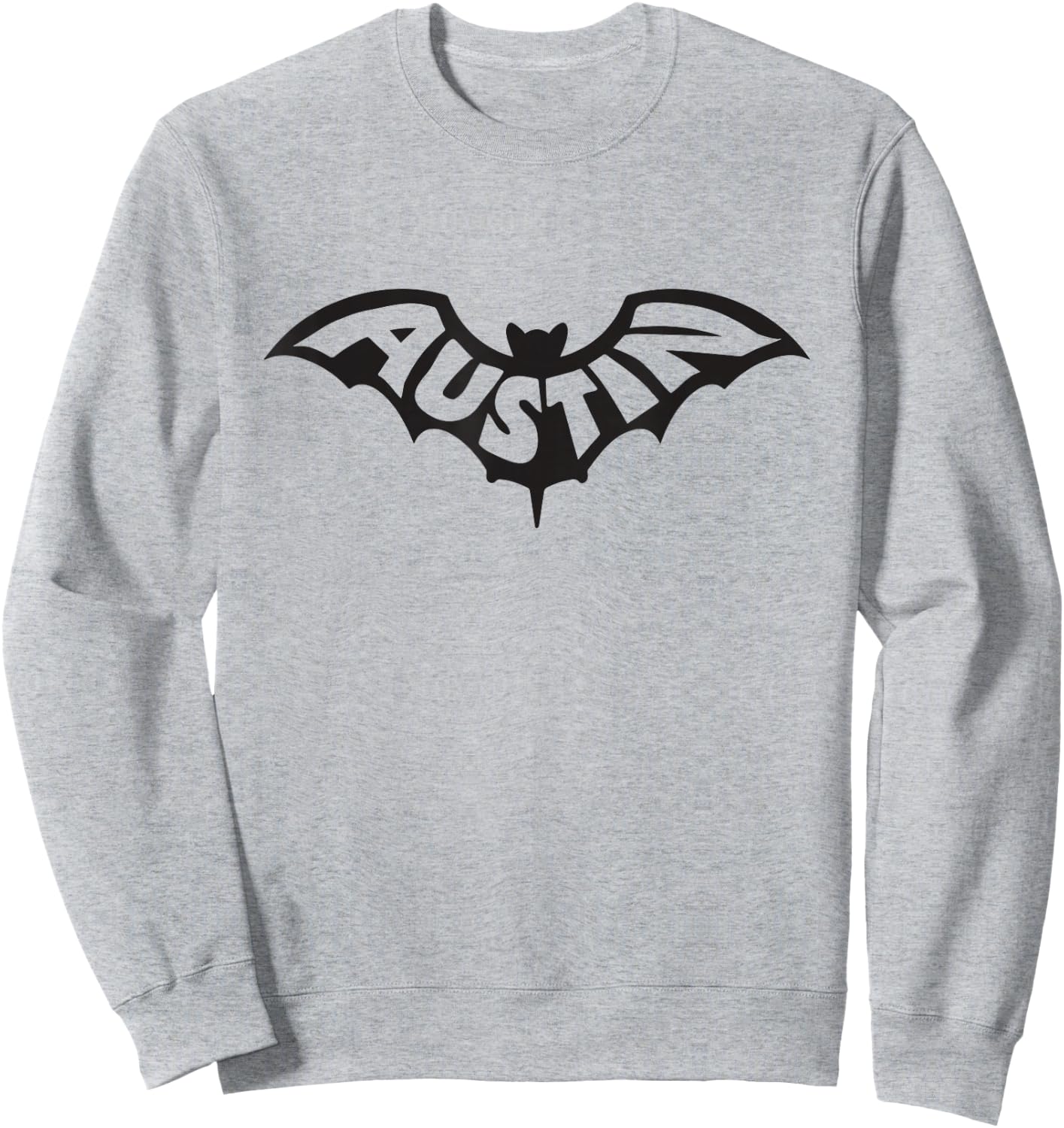 Austin Texas Bat Congress Street Bridge Bats Sweatshirt - Sweatshirt | Ash