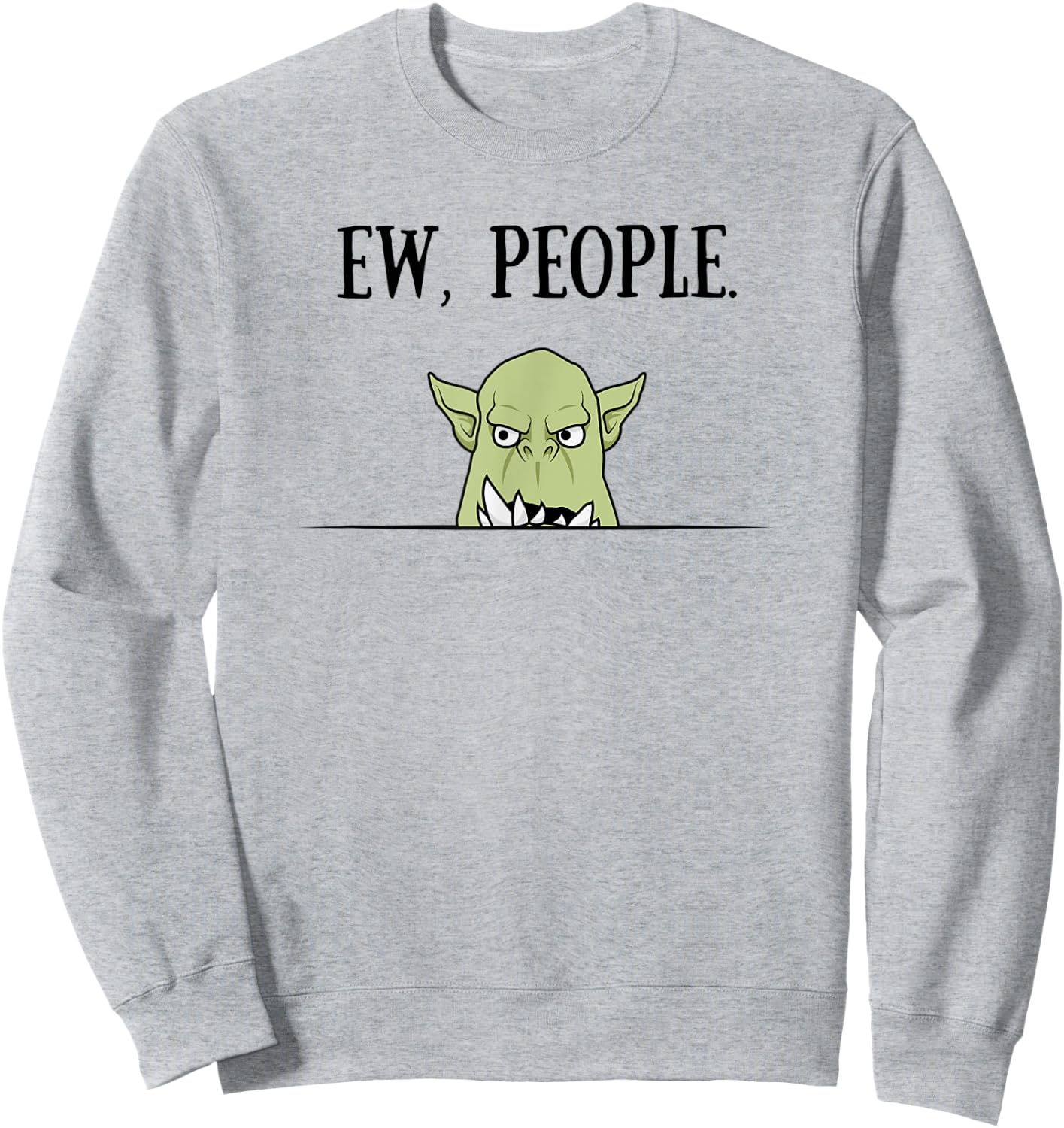 Introvert Gamer Shirt | Role Playing RPG Orc Gaming Sweatshirt - Sweatshirt | Ash
