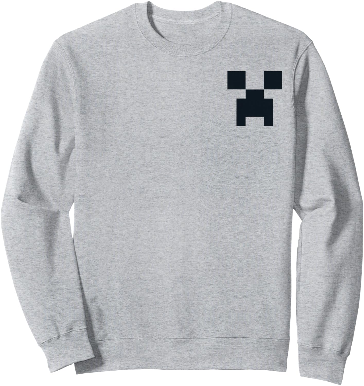 Minecraft Creeper Pocket Size Sweatshirt - Sweatshirt | Ash
