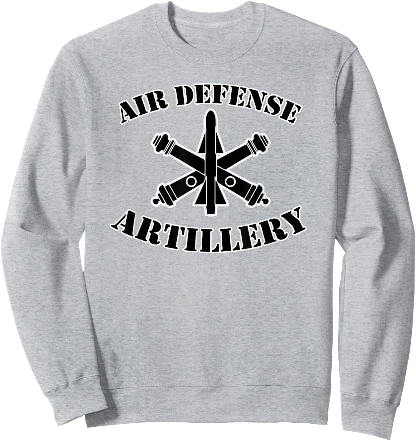 Army Air Defense Artillery Insignia Badge - Dark Sweatshirt - Sweatshirt | Ash