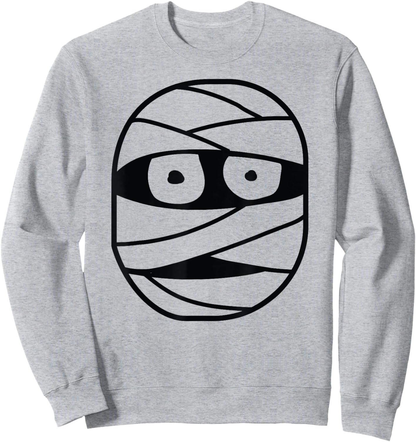 Halloween Mummy Face Costume Kids Men Women Boys Girls Sweatshirt - Sweatshirt | Ash